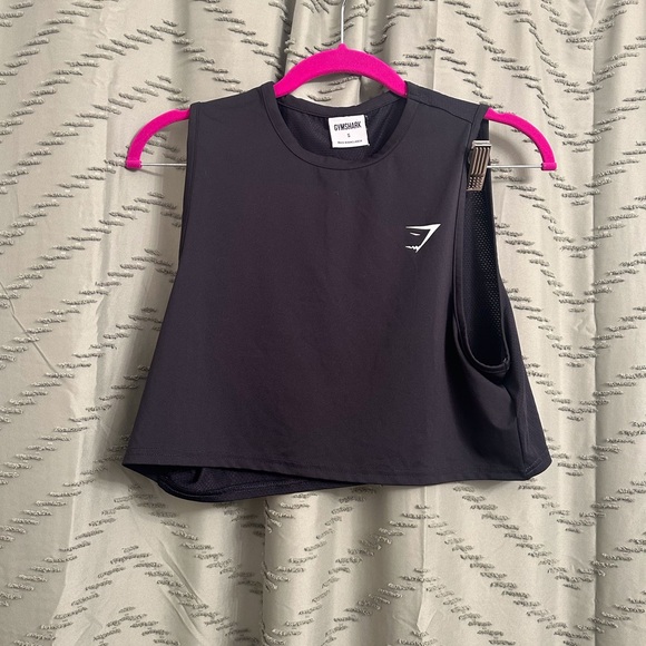 Gymshark crop cropped tank top size S 
Workout muscle tee - Picture 1 of 6